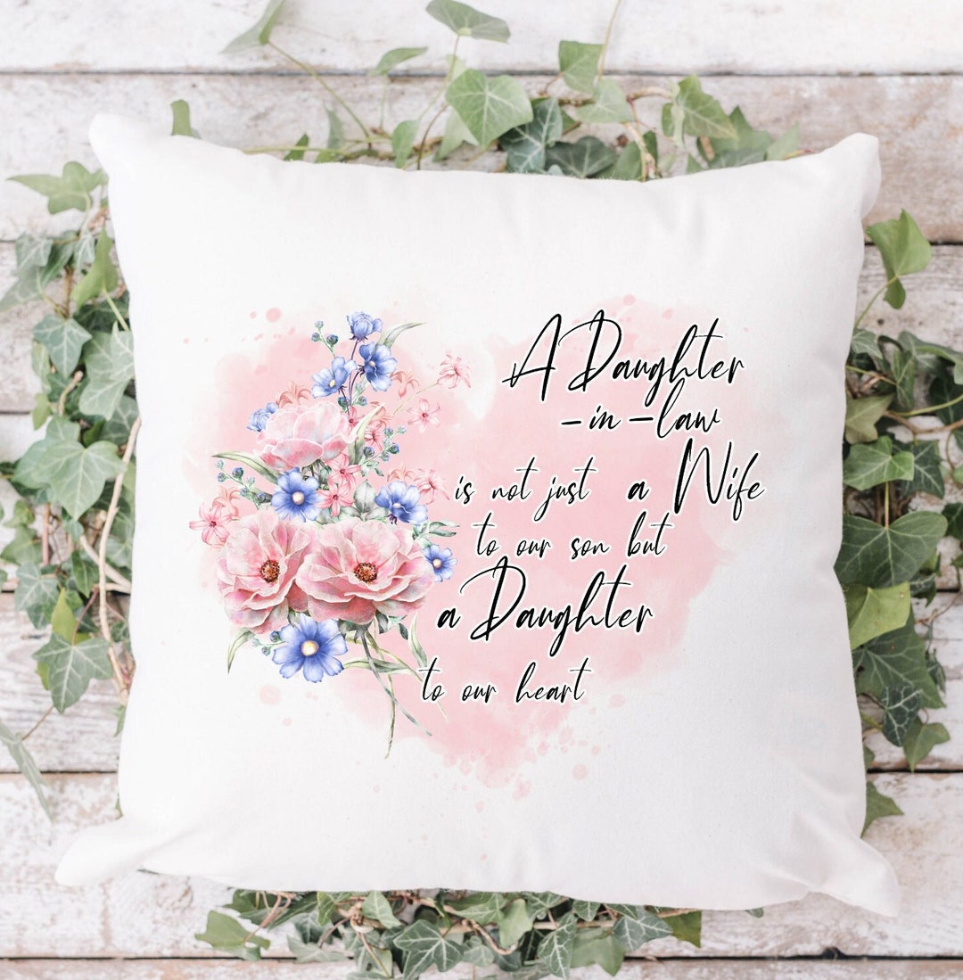Daughter in Law Pillow, Gift for New Daughter in Law, Favorite Daughter