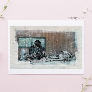 Jungkook A5 Art Print - JK In The SOOP Fanart - KPop Gift - Made in Uk