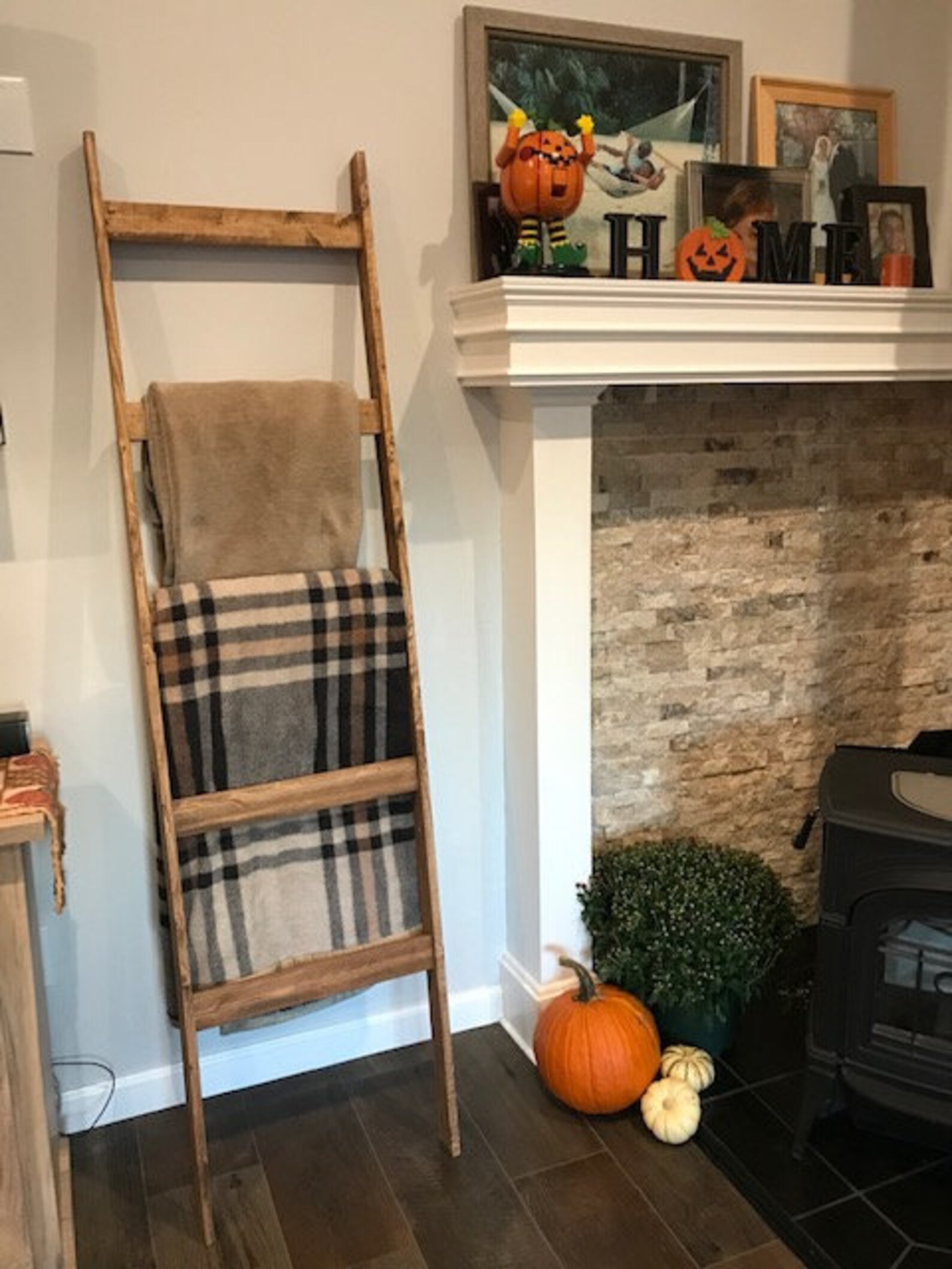 Wood Blanket Ladder Etsy