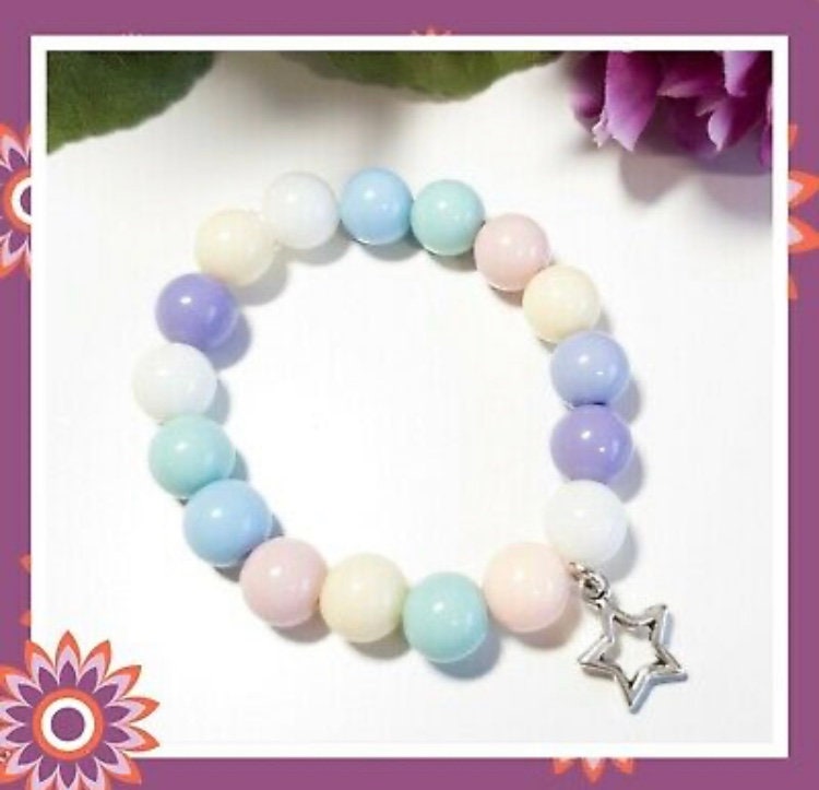 Beautiful Crystal Beaded Charm Bracelet Women Girls Childrens Jewellery Gift