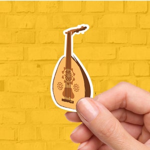 Arabisches Oud-Instrument | Libanesische Aufkleber | Very libanesisch Sticker Pack | Vinyl Aufkleber | Libanon | Beirut