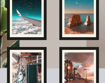 Set of four Magical Beirut Prints | My Lebanon Photographic Prints | Lebanese Art Print | Lebanon | Beirut | Available also as DIGITAL FILES