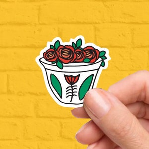 Pegatina de flor de café / Shaffe / Paquete de pegatinas muy libanesas / Pegatinas de vinilo / Líbano / Beirut / Café libanés