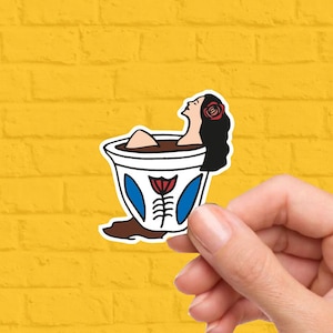 Coffee Bath Sticker | Shaffe | Very Lebanese Sticker Pack | Vinyl Stickers | Lebanon | Beirut | Lebanese Coffee