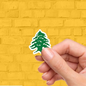 Tiny Lebanese Cedar Tree Sticker | Very Lebanese Sticker Pack | Vinyl Stickers | Lebanon | Beirut