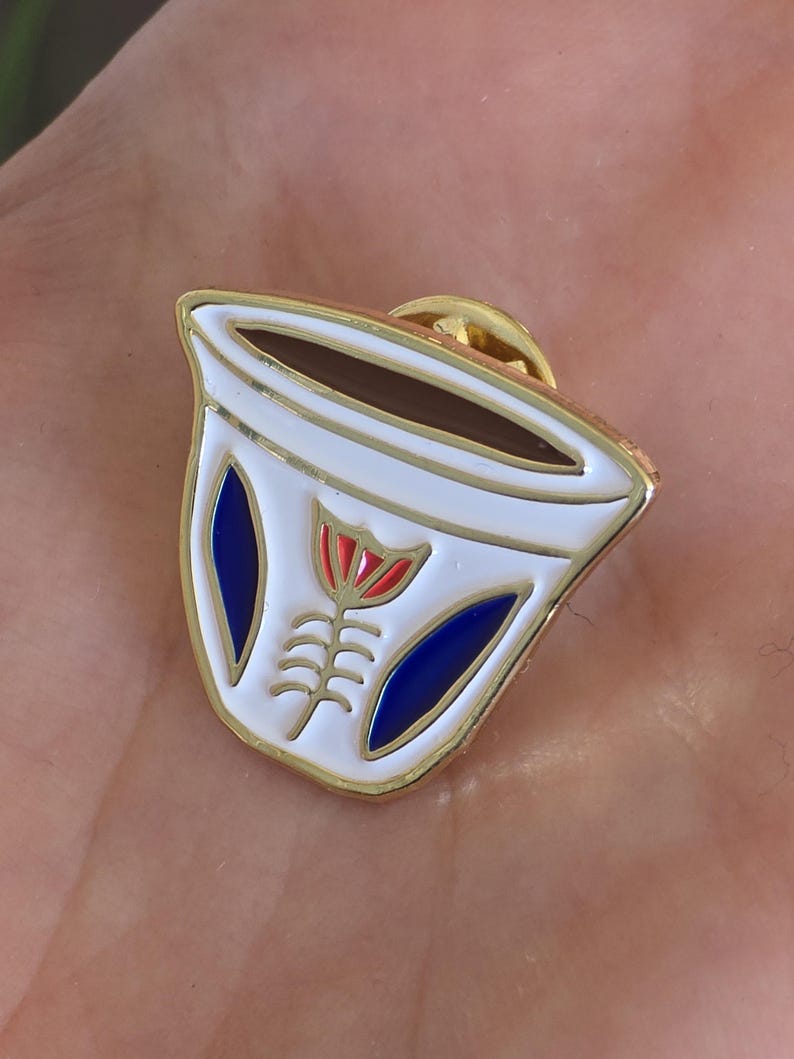 Shaffe/Kaffe-PIN | Libanesisk present | Guld emalj | Libanon-pins bild 7