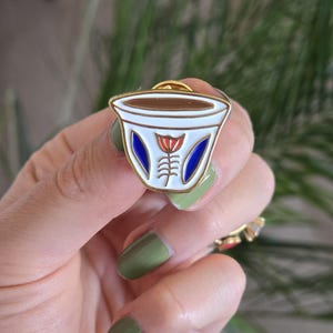 Shaffe/Kaffe-PIN | Libanesisk present | Guld emalj | Libanon-pins bild 5
