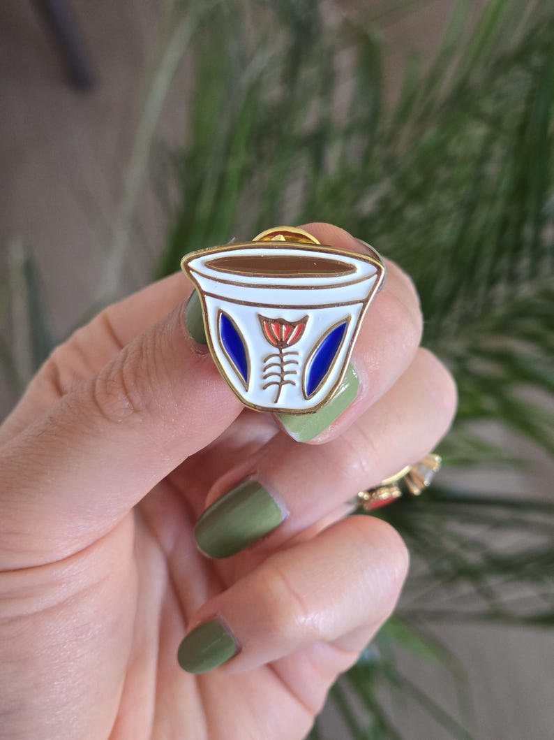 Shaffe/Kaffe-PIN | Libanesisk present | Guld emalj | Libanon-pins bild 5