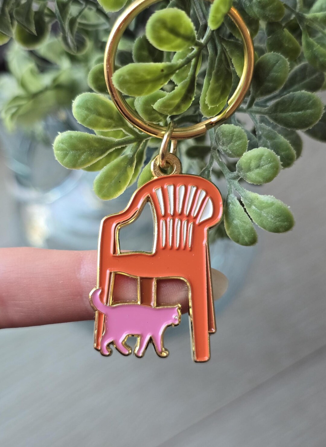 Computer Chair Keychain The Plastic Chair RED Keychain | Keyring Lebanon | Lebanese Souvenir ...