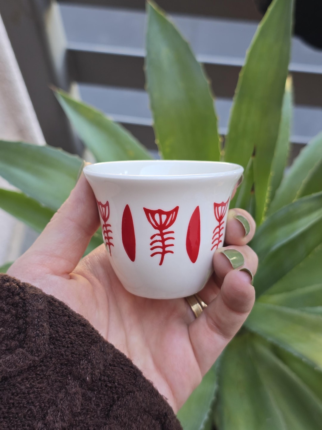 Shaffe Raffe Traditional Lebanese SHAFFE CUP Red | Set of 2 | Lebanon | Lebanese ...