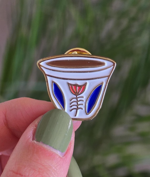 Shaffe/Coffee PIN | Lebanese Gift | Gold Enamel | Lebanon Pins