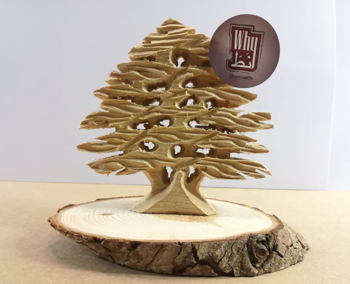 Lebanon Cedar Tree Handmade Wooden Lebanese Souvenir Etsy