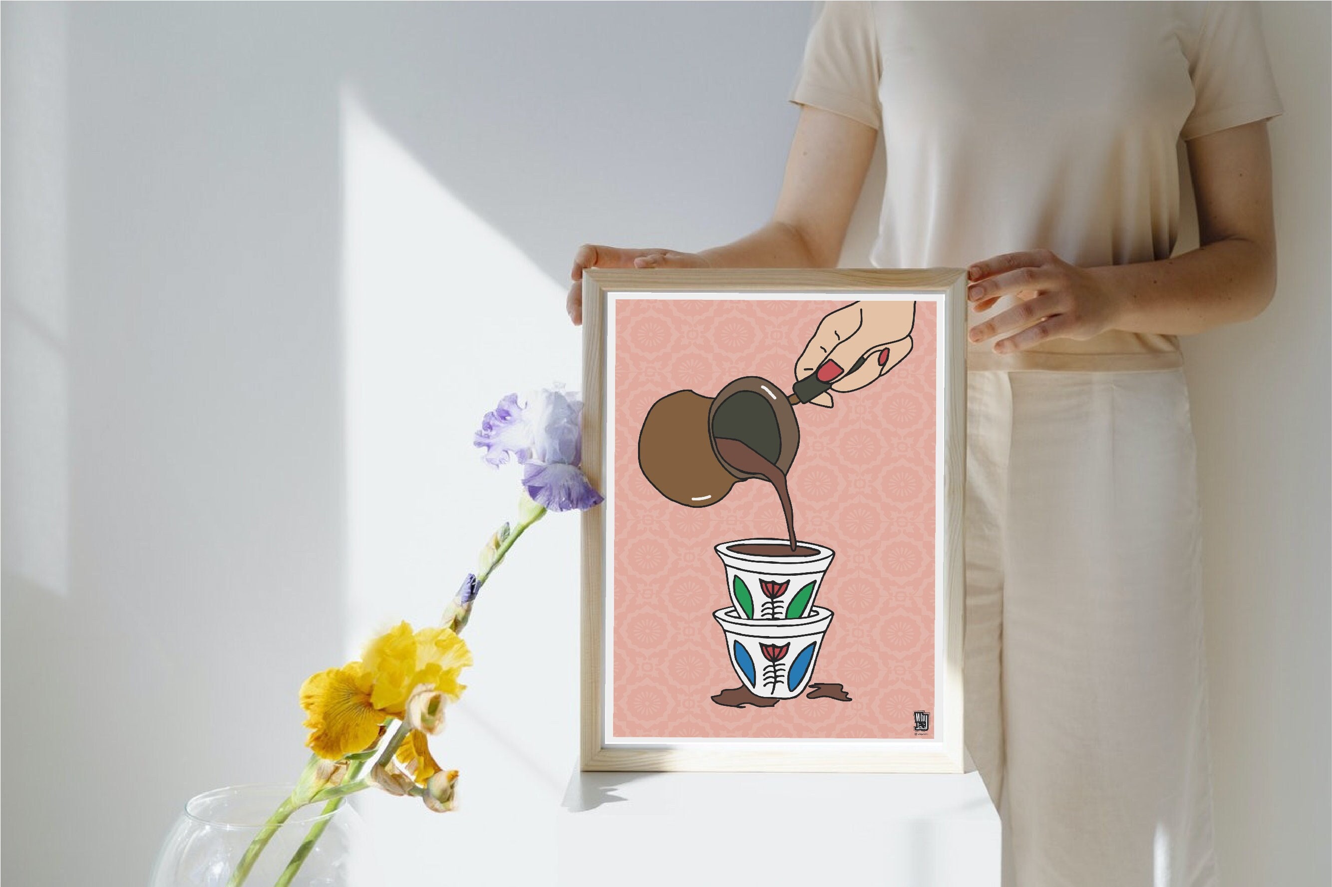 A Lebanese Love Story | Lebanese Art Print | Lebanon | size A1 A2 A3 A4 | لبناني | Beirut Print | Lebanese Coffee