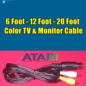 Atari 800 800XL 1200XL 65XE 130XE コンピュータ用カラー AV オーディオ ビデオ TV モニター ケーブル 新品