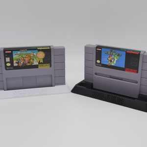 Super Nintendo Entertainment System (SNES) Game Cartridge Display / Organizer Stand Custom Sized