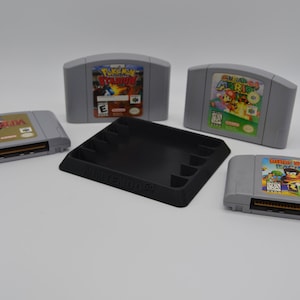 Nintendo 64 (N64) Game Cartridge Display / Organizer Stand Custom Sized