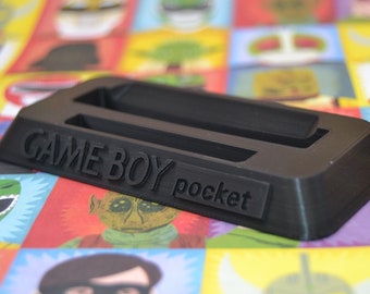 3D Printed Game Boy Pocket Display Stand | Stand Custom Sized (MGB) | Nintendo GameBoy MGB, GBP Compatible | Retro Gamer Gift