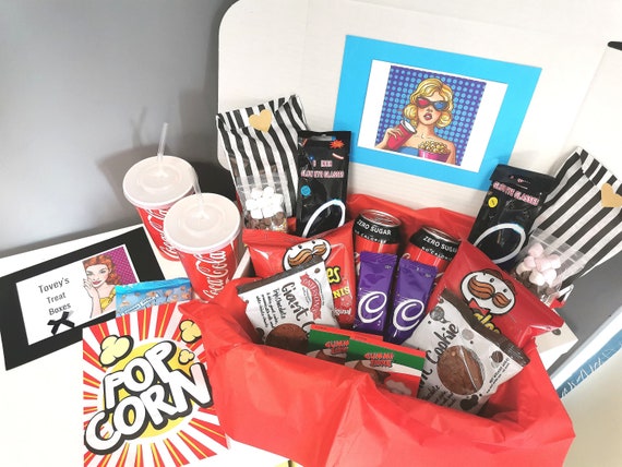 Movie Night Gift Box For Two Etsy Movie Night Gift Box For Two Etsy