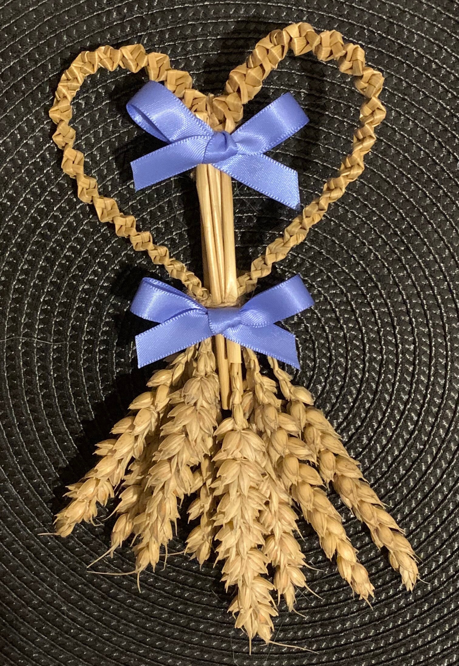 Four Braid Love Heart Corn Dolly Etsy UK