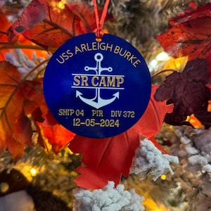 PIR Navy Ornament, US navy / New Sailor / Navy Family / Christmas Tree Ornament / Military Ornament