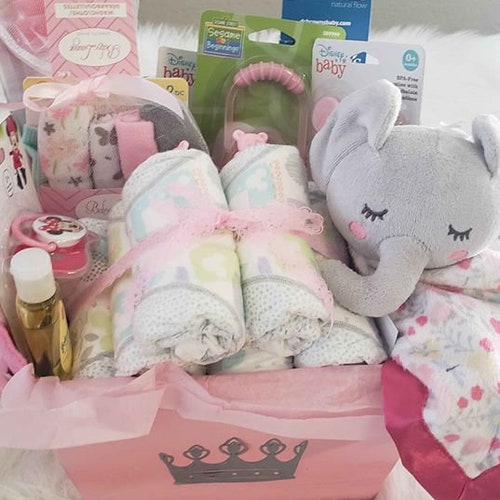 Baby Gift Basket/ Gifts for Baby Girl/ Gift for Newborn Etsy