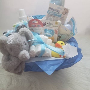 Baby Boy Gift Basket /Baby Gift Basket /Baby Boy Gift/ Baby Shower Gift/ Baby Boy/ Gift for Baby Boy/ New Mom Gift/ Gift for New Mama/ Baby image 4