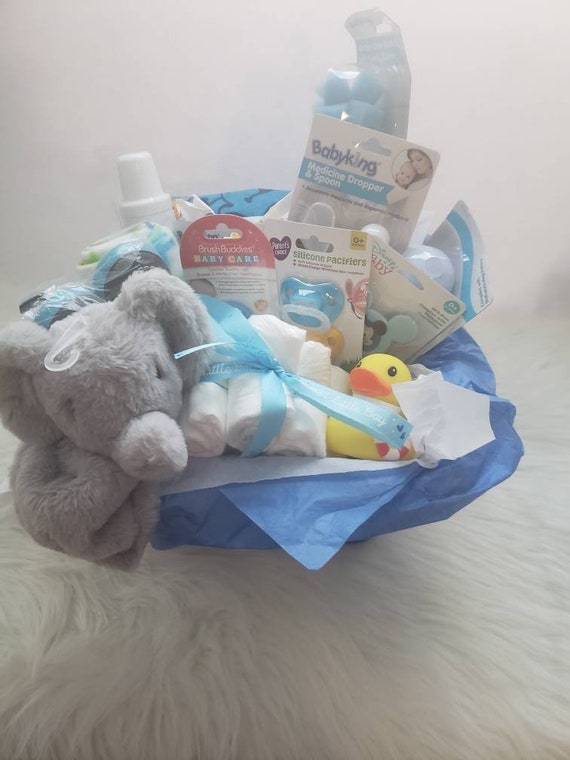 Baby Boy Gift Basket /baby Gift Basket /baby Boy Gift/ Baby Shower Gift/  Baby Boy/ Gift for Baby Boy/ New Mom Gift/ Gift for New Mama/ Baby 