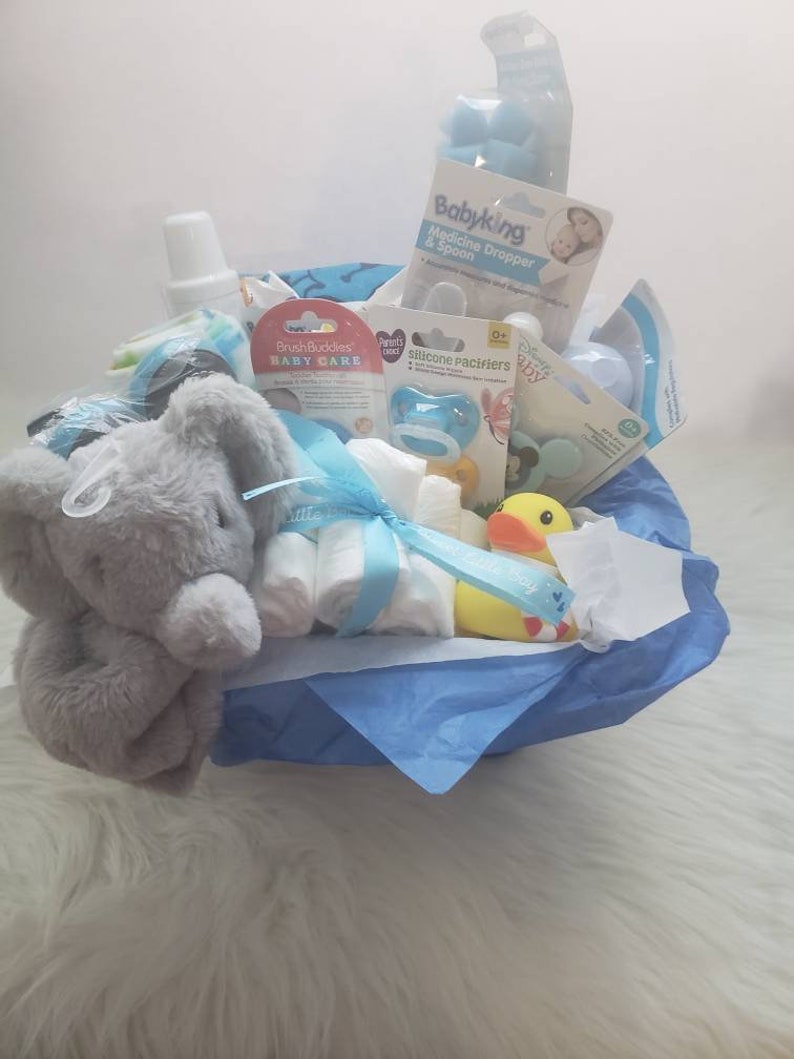 Baby Boy Gift Basket /Baby Gift Basket /Baby Boy Gift/ Baby Shower Gift/ Baby Boy/ Gift for Baby Boy/ New Mom Gift/ Gift for New Mama/ Baby image 4