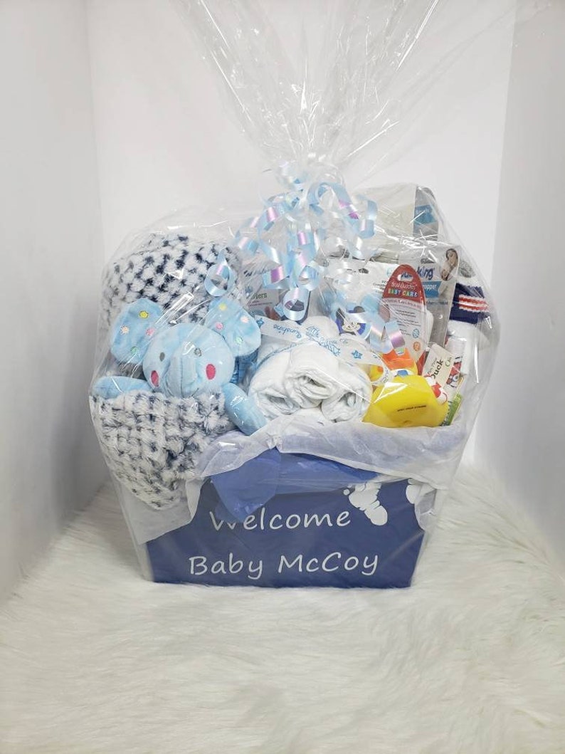 Baby Boy Gift Basket /Baby Gift Basket /Baby Boy Gift/ Baby Shower Gift/ Baby Boy/ Gift for Baby Boy/ New Mom Gift/ Gift for New Mama/ Baby image 2