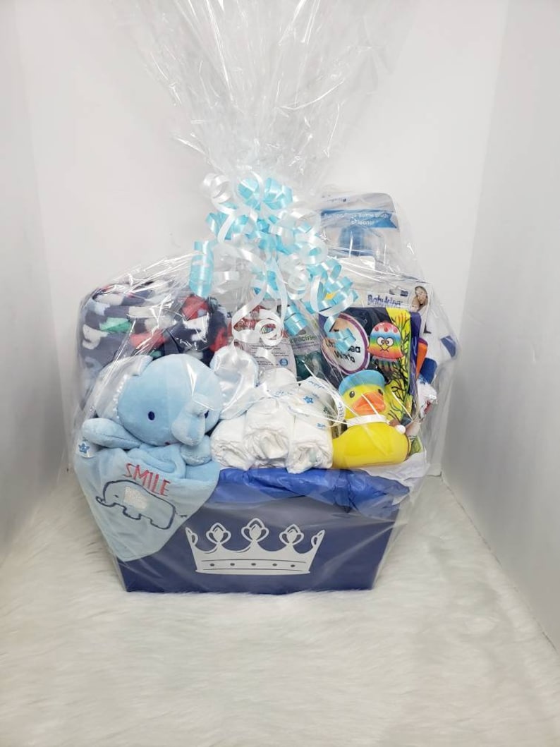 Baby Boy Gift Basket /Baby Gift Basket /Baby Boy Gift/ Baby Shower Gift/ Baby Boy/ Gift for Baby Boy/ New Mom Gift/ Gift for New Mama/ Baby image 1