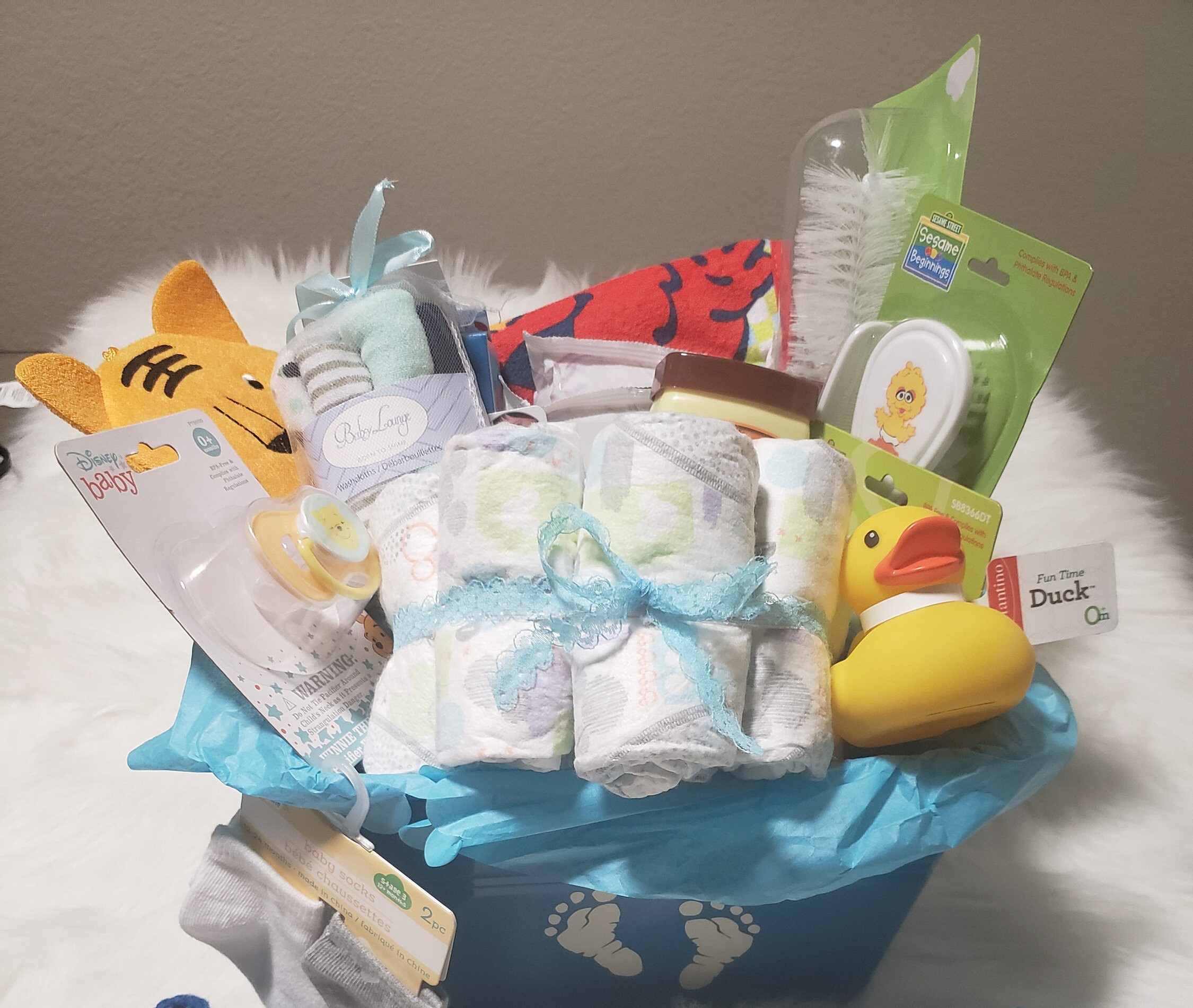 Baby Gift Basket/ Baby Boy Gift Basket/ Baby Boy Gift/ Baby Shower Gift