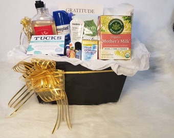 Postpartum Care Package: New Mom Gift Basket with Essentials