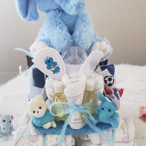 Gifts for Baby/Motorcycle Diaper Cake, Bike Diaper Cake, Baby Shower Gifts, Baby Shower Centerpiece, Diaper Gifts, Baby Gifts