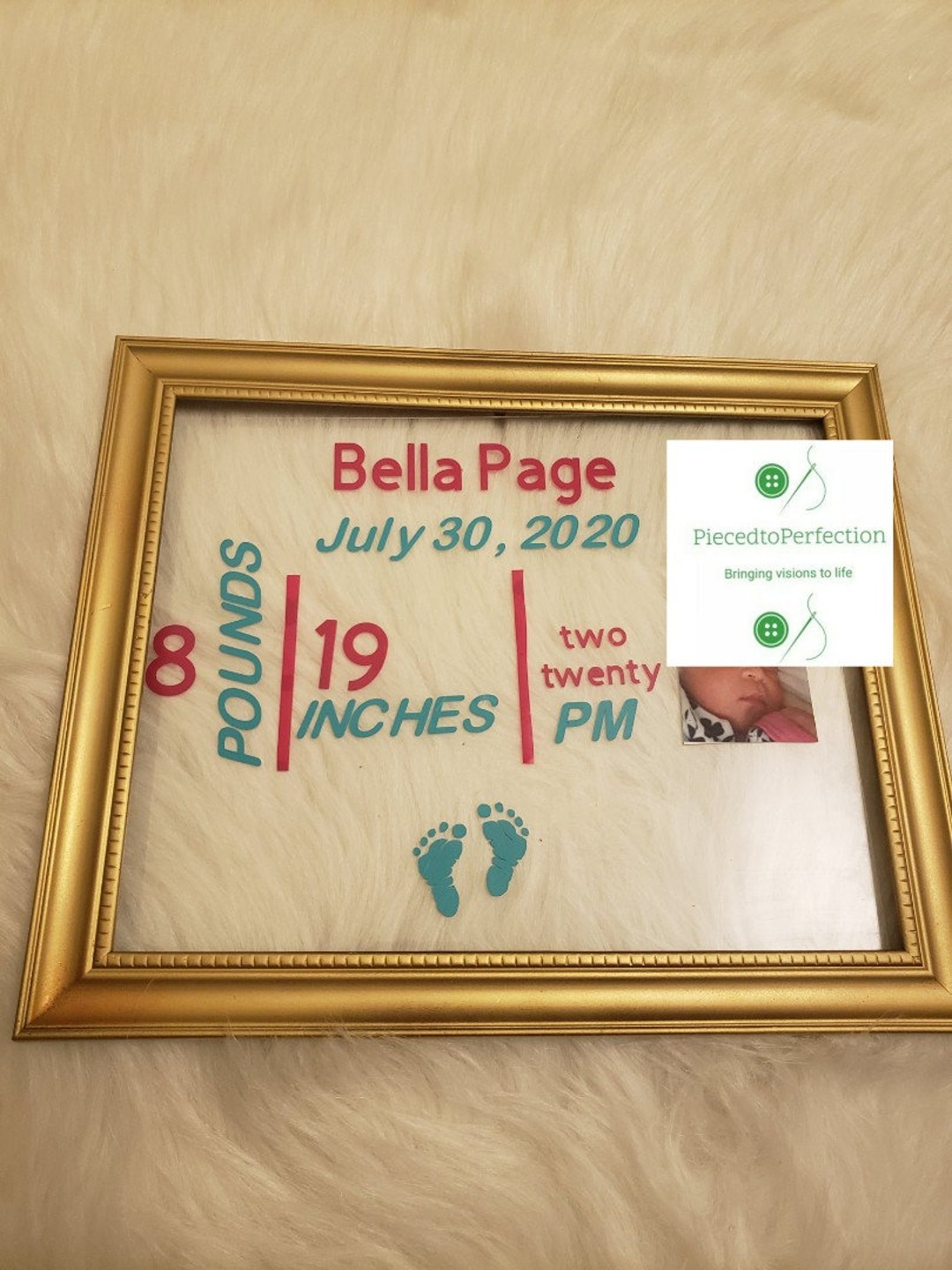 Personalized Baby Birth Announcement Plaque: New Mom Gift [8x10] - Etsy