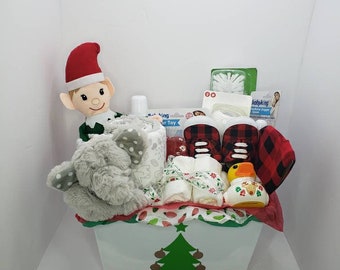 Christmas Gift for Baby, My 1st Christmas, Baby Gift Basket, Gift for Baby Girl, Gift for Newborn Girl, Baby Shower Gift, Baby 1st Christmas