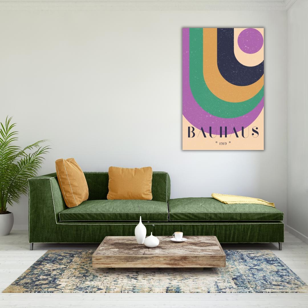 Set of 3 Bauhaus Art Wall Posters – Eclectic Abstract Digital Prints ...