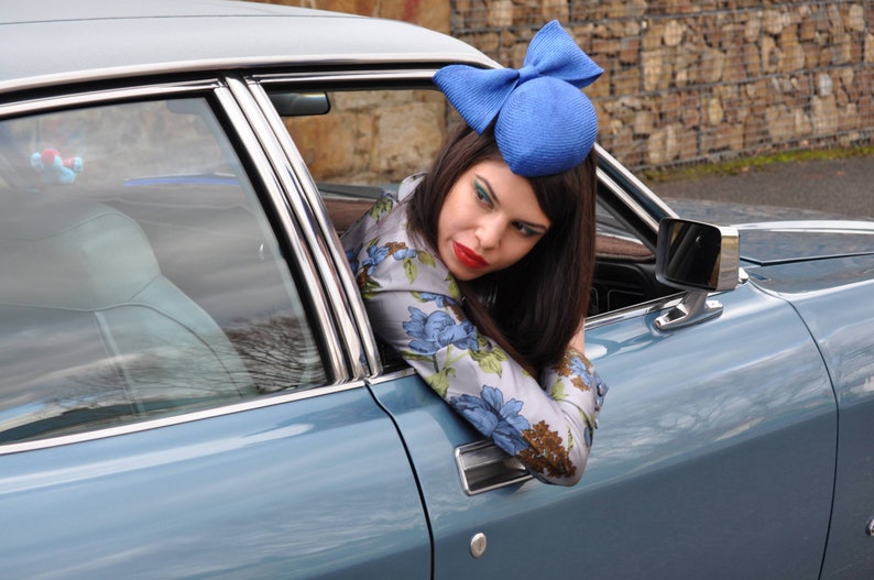 Betty cocktail hat straw by miss haidee millinery
