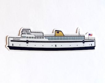 Nantucket Steamship Ferry Boat Sticker (Special Edition)