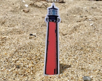 Jupiter Inlet Lighthouse Florida Phone Laptop Decal Vinyl Die-cut Sticker, Indoor/Outdoor