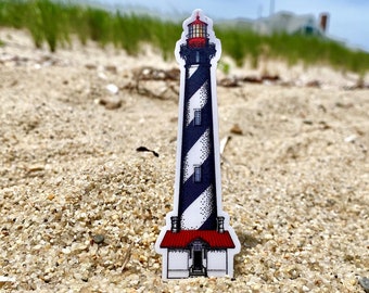 St. Augustine Lighthouse Florida Sticker Vinyl Die-cut, Indoor/Outdoor Phone Laptop Decal