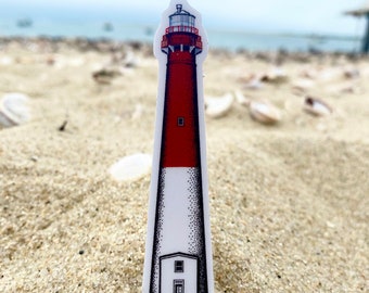Barnegat Lighthouse Sticker: New Jersey LBI Decal