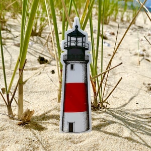 Sankaty Head Lighthouse Nantucket Sticker Decal, Vinyl Die-cut Sticker, Indoor/Outdoor