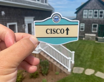 Cisco Town Sign Nantucket Vinyl die-cut Indoor/Outdoor