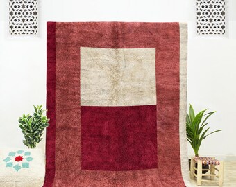 Handgefertigter Rosa Teppich aus Marokko: Berber Teppich