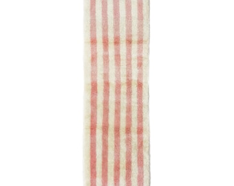 Pink Moroccan Rug: Handwoven Berber Wool Runner
