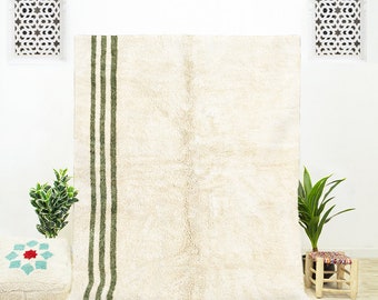 Abstract Custom - Moroccan rug - area rug - beni ourain rug - handmade rug - Off-white rug - area rugs- Authentic Moroccan rug