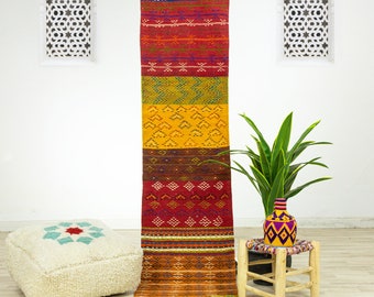 Runner rug - Contemporary Floor Runner rug - Moroccan rug - area rug - handmade rug - Colorful rug - Area rugs - Authentic Moroccan rug
