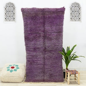 Vintage Medium rug - Moroccan rug - area rug - Boujaad Moroccan rug - handmade rug - Purple rug - area rugs 3.8x7.5 - wool rug -  woven rug