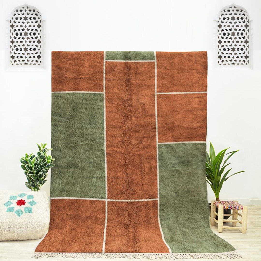 モロッコ絨毯　アフニフ　手織り　現地調達 モロッコラグ・アフニフ / M-3 