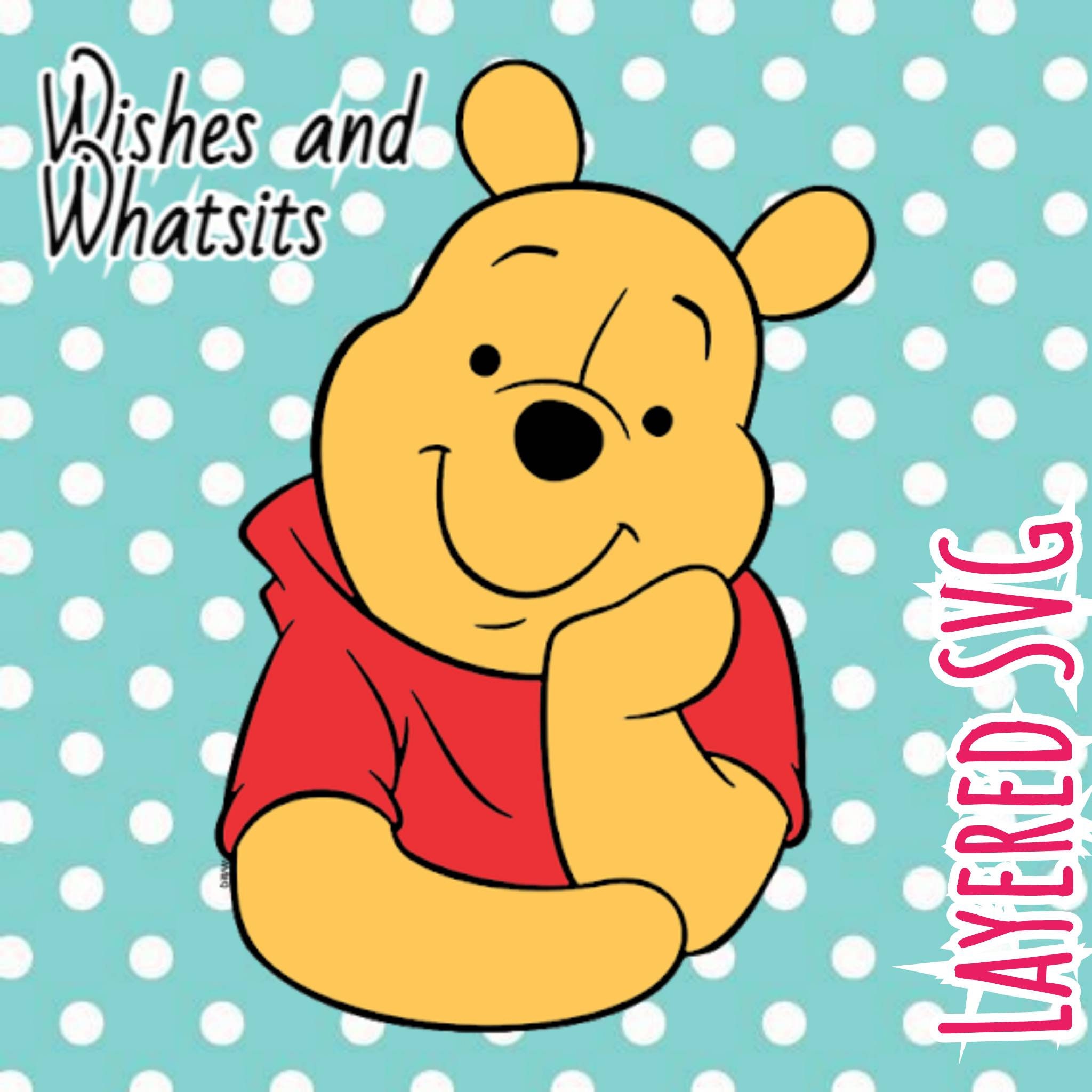 Winnie the Pooh Layered Svg file | Etsy